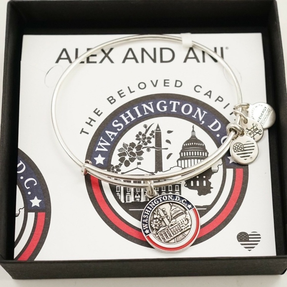 Alex and Ani Washington D.C. III Charm Bangle - Picture 2 of 2